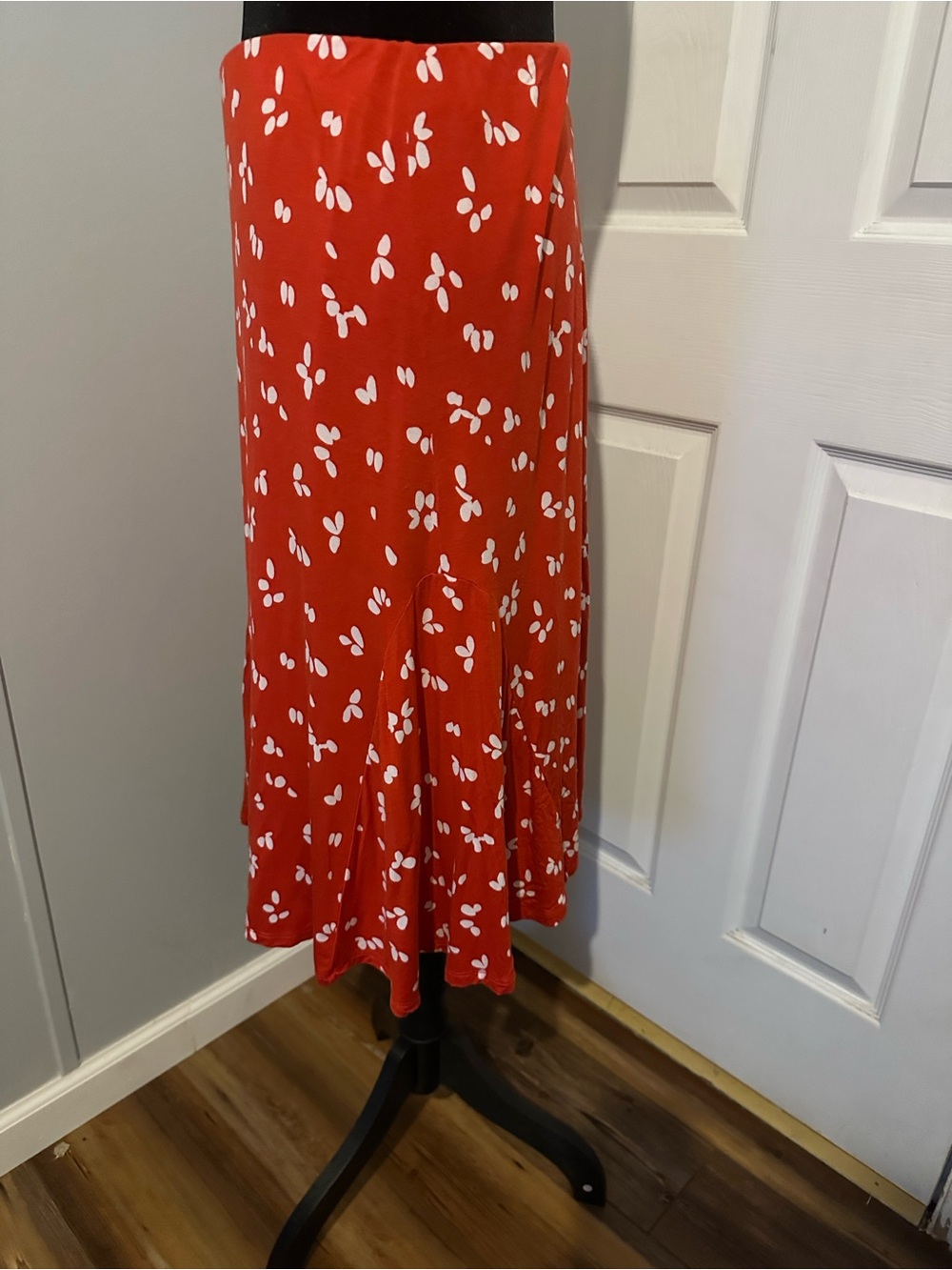 Vintage-Vibe Boden Red‎ Petal Midi Skirt – Pure Cottagecore size 14